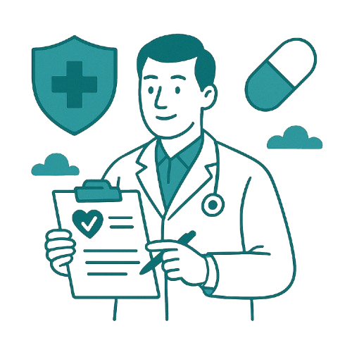 Doctor consulting online